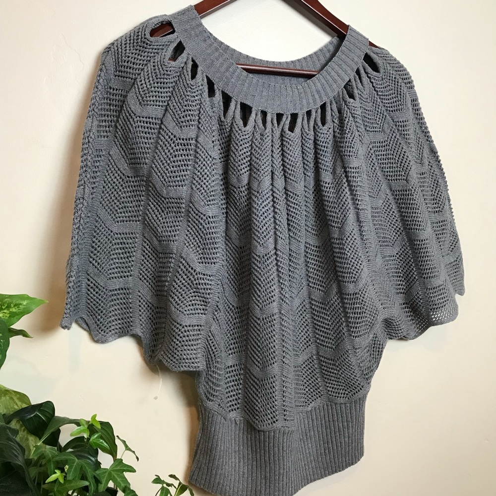 THE CUE crochet style loose baggy blouse tank top